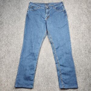 Origin Jeans Mens 34x32 Taper Blue Medium Wash Denim Mid Rise Casual USA Made